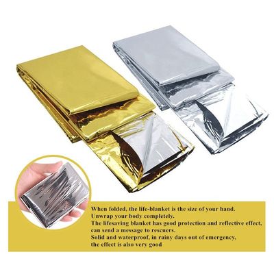 Foil Thermal First Aid Outdoor WaterProof Emergency Survival Rescue Blanket
