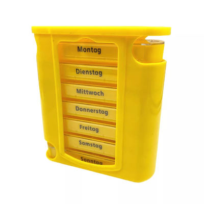 Weekly 28 Compartment Pill Storage Rainbow Color Pill 7 days Holder Drawer Shaped Plastic Medicine Case