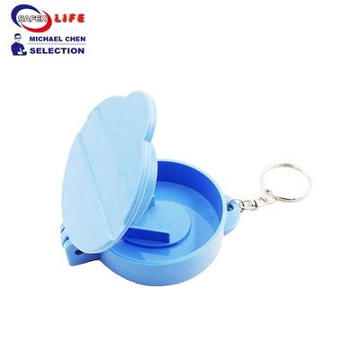 Key Chain Pill Box Bottle Holder Splitters Aspirin Keychain Medication Holder Elderly Care 8cm