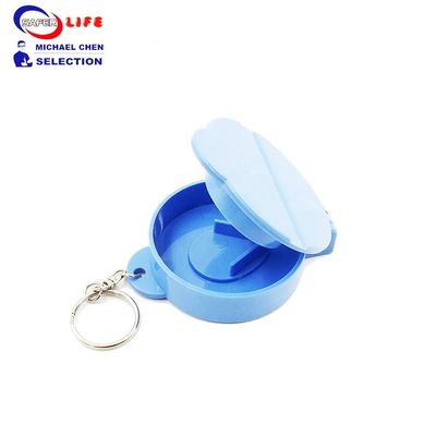 Key Chain Pill Box Bottle Holder Splitters Aspirin Keychain Medication Holder Elderly Care 8cm